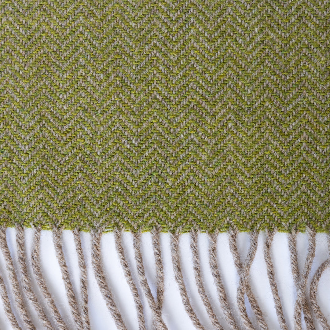 Sage Green Lewis Wool Throw