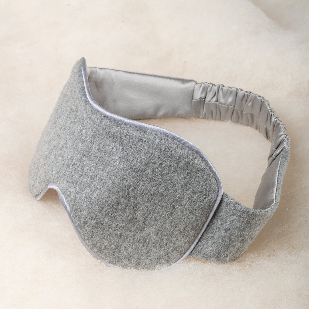 Grey Cashmere & Silk Sleep Eye Mask