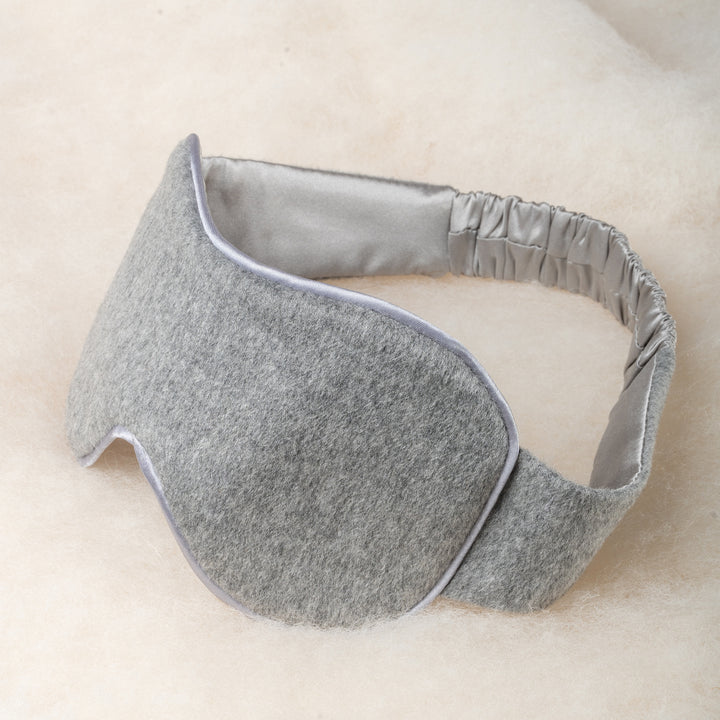 Grey Cashmere & Silk Sleep Eye Mask