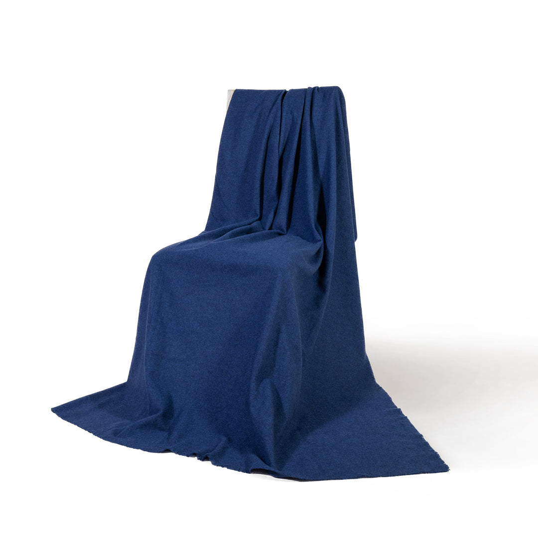 Soft Denim Blue Luxury Cashmere Blanket