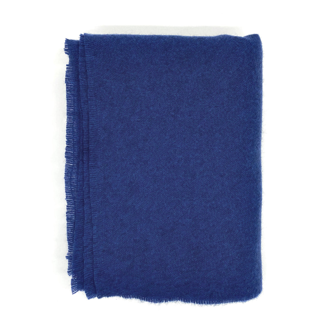 Soft Denim Blue Luxury Cashmere Blanket