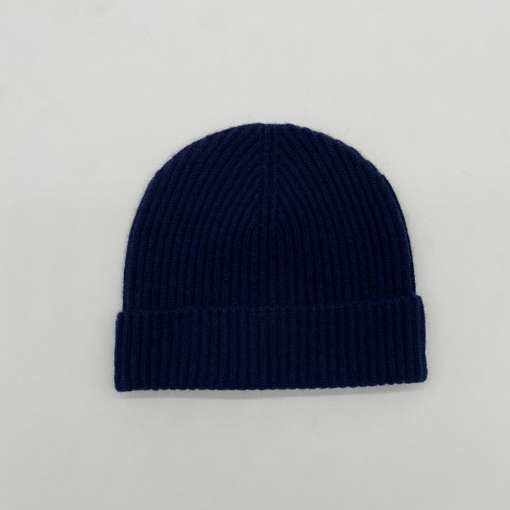 Navy Cashmere Beanie