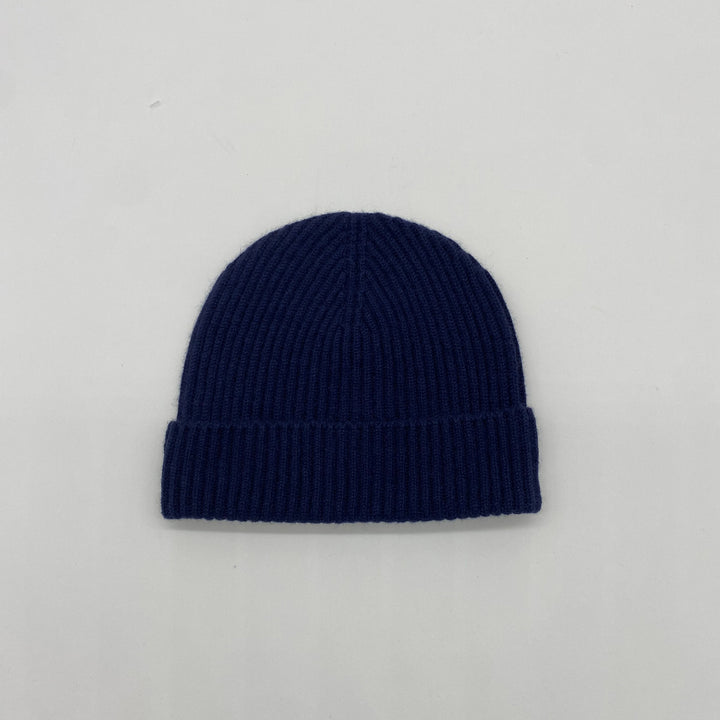 Navy Cashmere Beanie