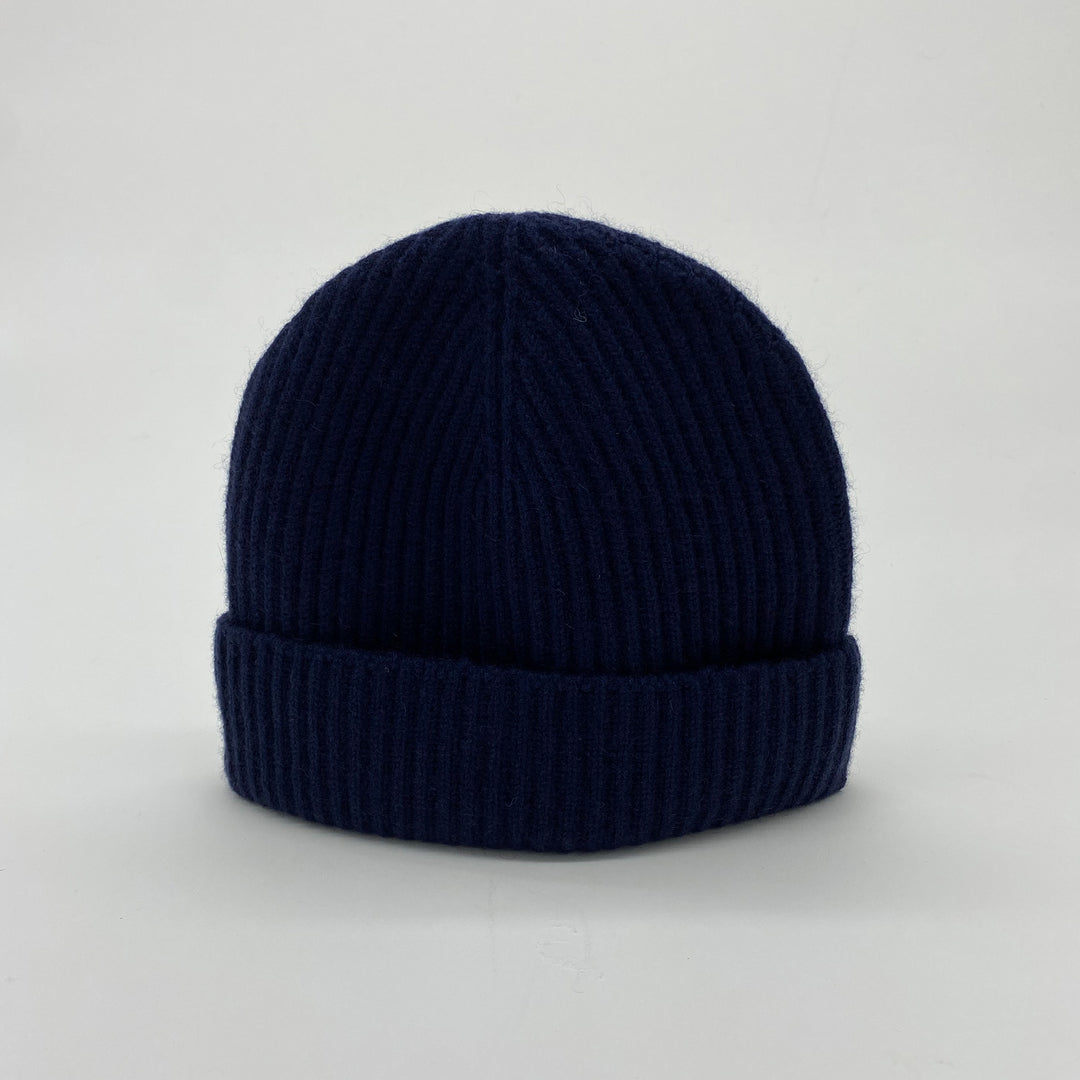 Navy Cashmere Beanie